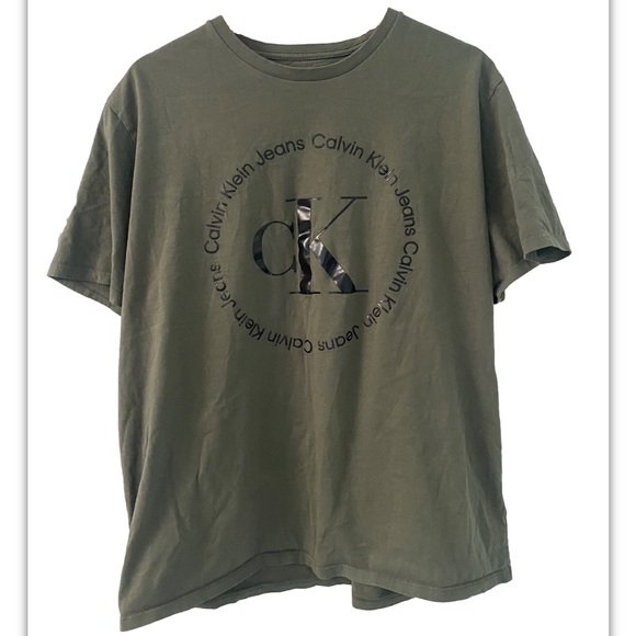 Calving Klein Jeans Monogram Logo Crewneck Men T-Shirt Size Large - Picture 1 of 5